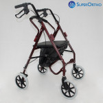 Περιπατητήρας τροχήλατος Rollator διπλής διαμόρφωσης BLUE με καλάθι για εύκολη μετακίνηση